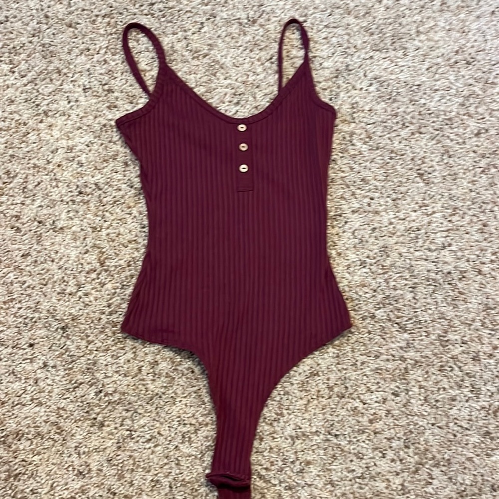 Burgundy Bodysuit